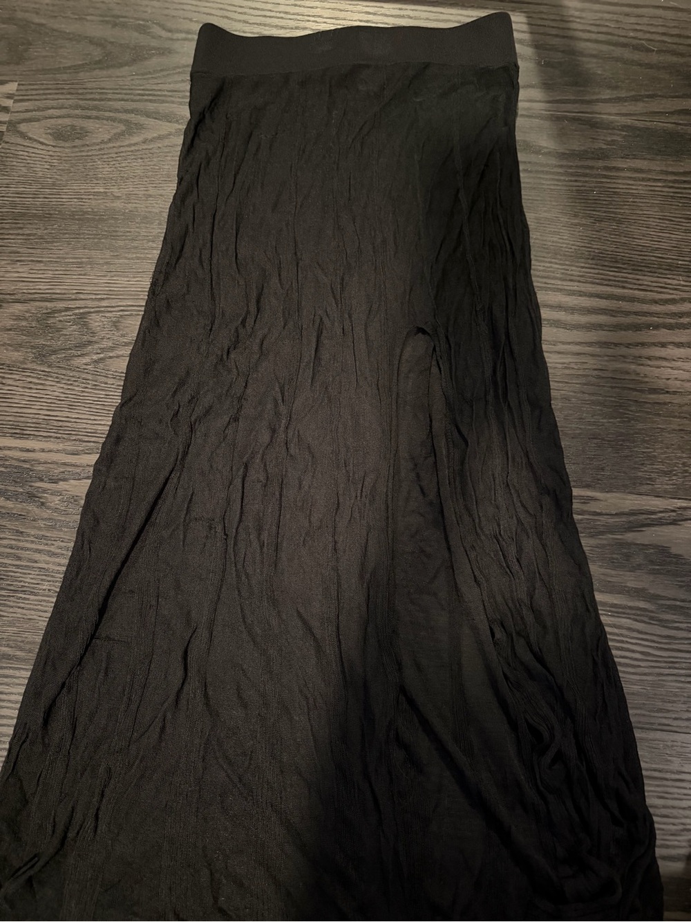 DEVON WINDSOR Black Maxi Skirt with Stretch Waistband